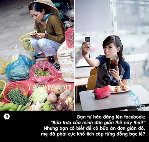 Một bức ảnh trong bộ ảnh gây xúc động về mẹ của Thạc sĩ tâm lý Nguyễn Hoàng Khắc Hiếu, ĐH Sư phạm TP.HCM.